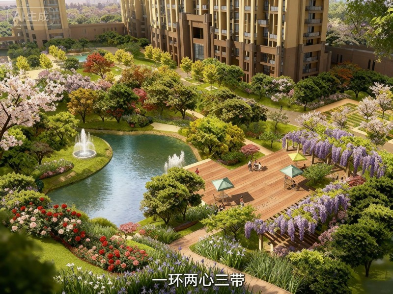 山水茗轩住宅区景观设计